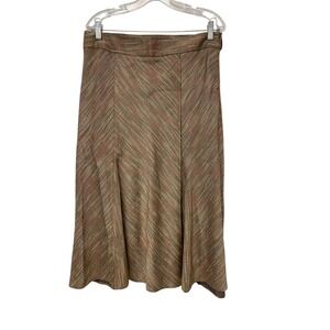 Christopher & Banks Brown A-Line Skirt